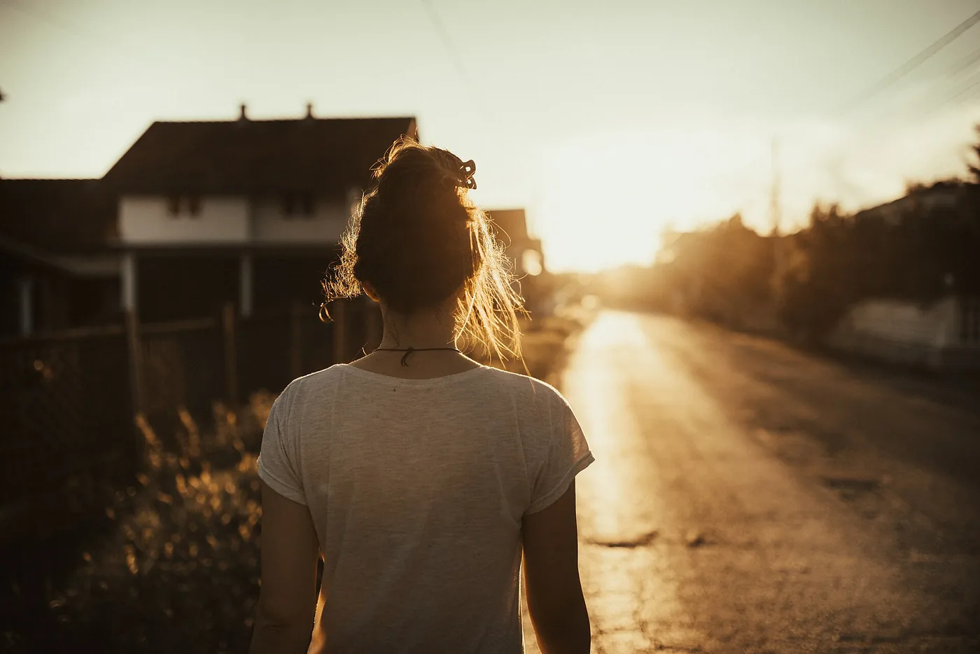 A patient walking confidently, fully recovered